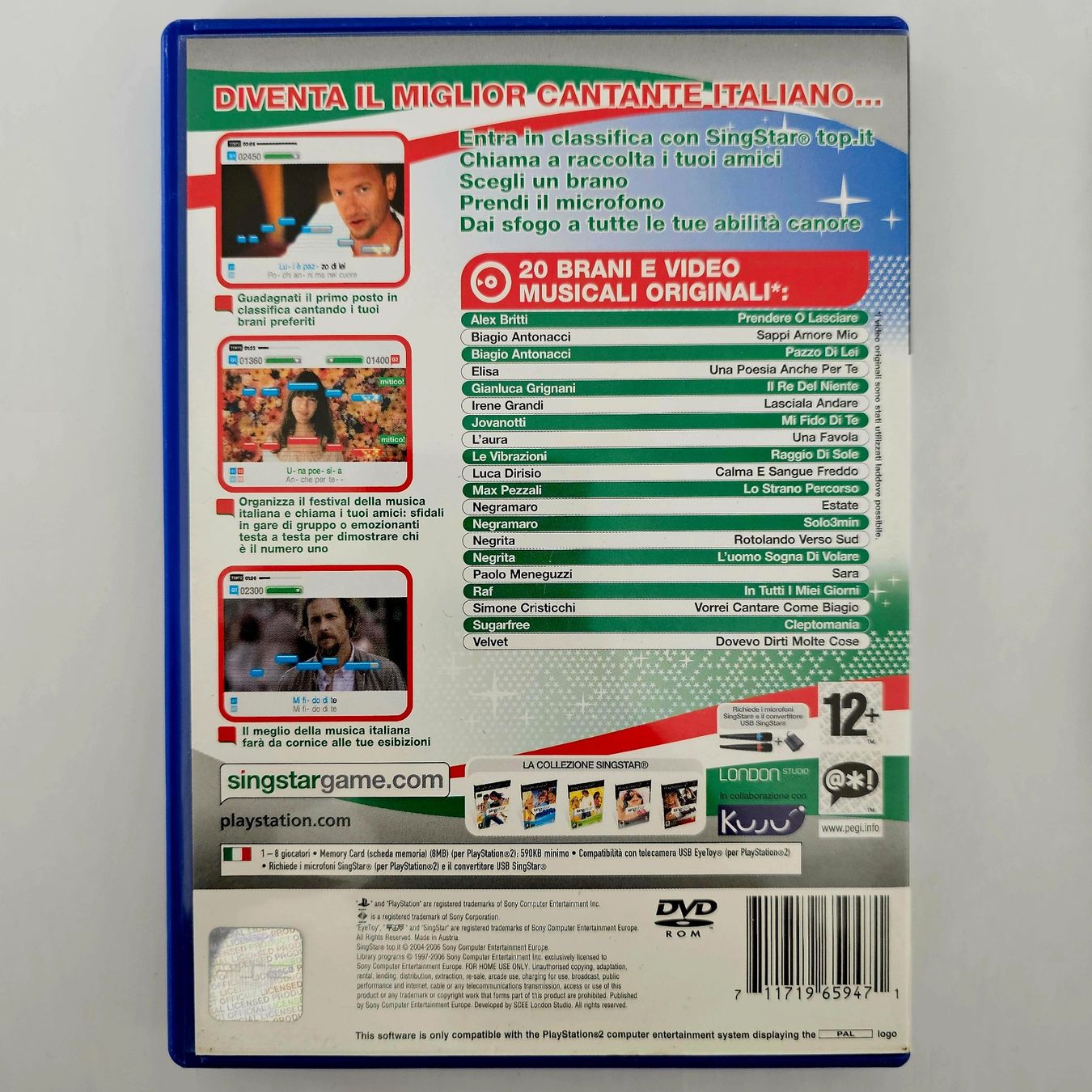 Sony Giochi: Singstar pop.it (PS2) Italienisch – Usato da Holziken venduto da Miglioregamesnmore 1