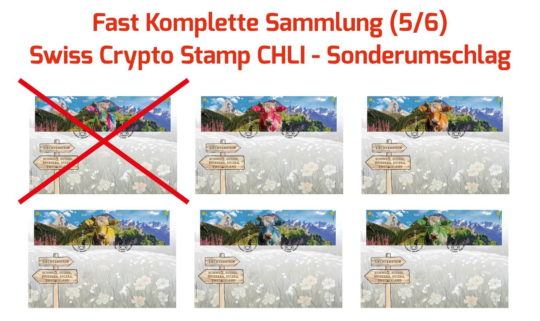 Swiss Crypto Stamp CHLI - 5/6 Sammlung Sonderumschlag (Neu und  originalverpackt) in Monthey für CHF 1800 – mit Lieferung auf Ricardo kaufen