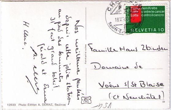 Cartoline postali: Champéry - 4 Bild AK – Usato da Binningen venduto da Mountainrider 1