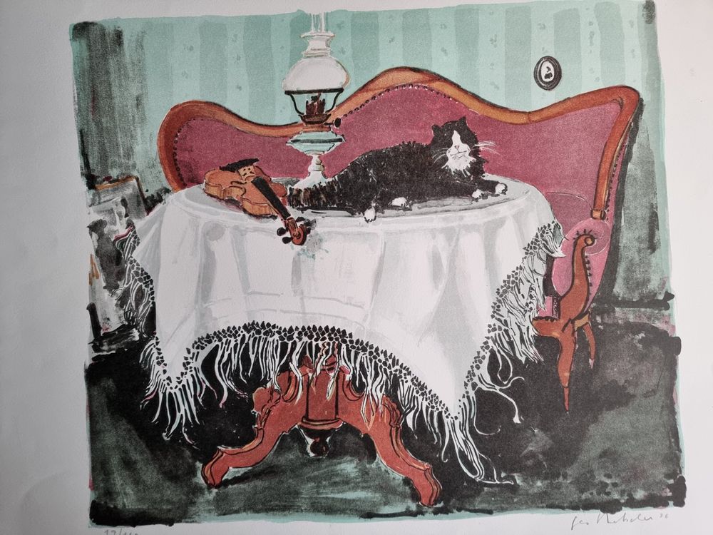 GEO BRETSCHER LITHOGRAPHIE SIGNIERT NUMMERIERT 1