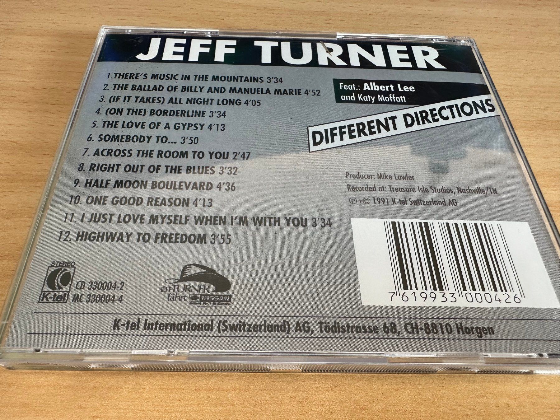 CD: Jeff Turner – Different Directions – Usato da Rikon im Tösstal venduto da Alpenmutz 1