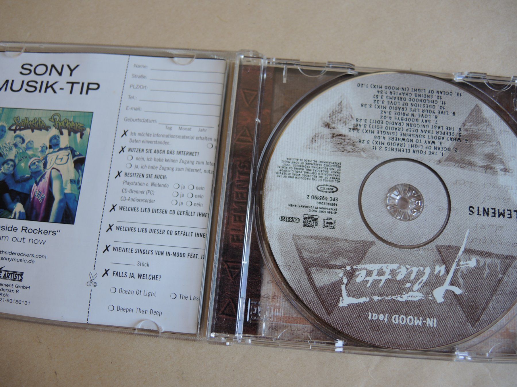 CD: In-Mood feat. Juliette CD Elements Album – Usato da Rorschach venduto da maeck8 1