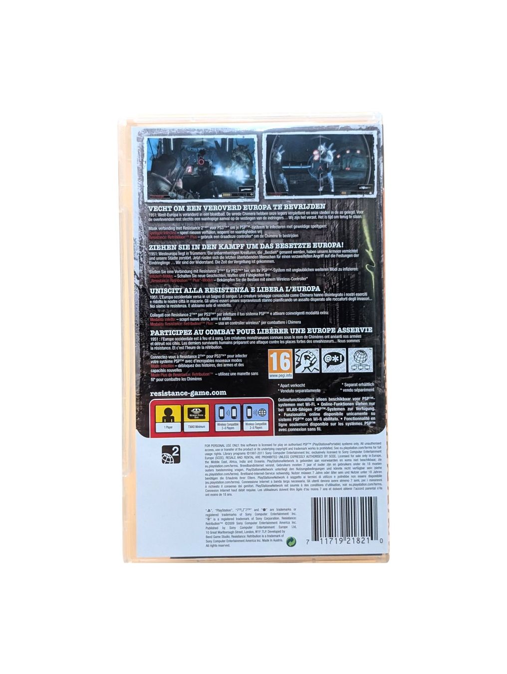 Sony Giochi: Resistance: Retribution (PSP) – Usato da Domat/Ems venduto da IsseldorsShop 1