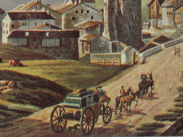 Cartoline postali: Bildpostkarte , Postkutsche , Simplonpost – Nuovo (secondo la descrizione) da Grenchen venduto da Bluemchen1900