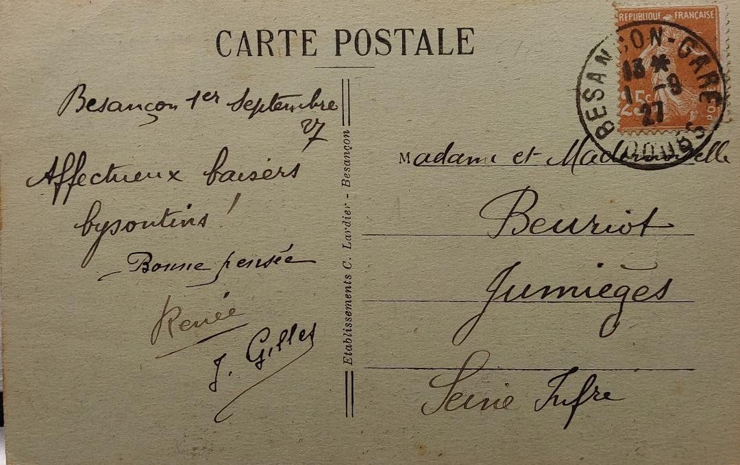 Cartoline postali: LES  BRENETS - Bassins du Doubs - 1927 – Usato da Delémont venduto da Domdom1 1