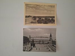 2 AK  Mannheim  Rheinbrücke  Paradeplatz  echt Fotografie
