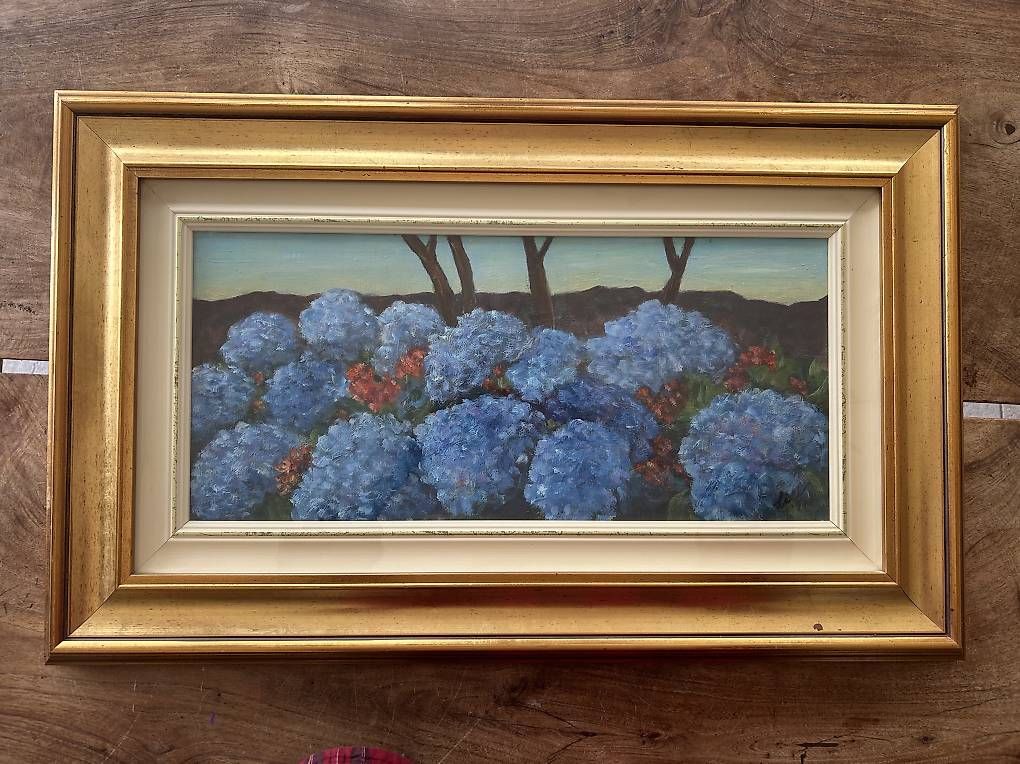 Tableaux: Dipinto a olio ortensia – D'occasion à novaggio par cam_5stl 4