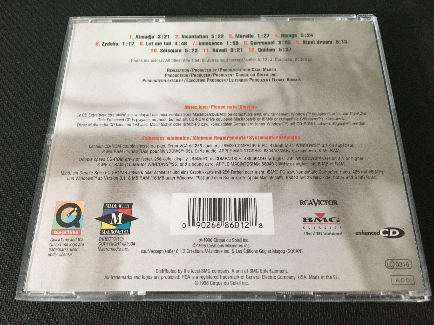 CD: Cirque du soleil - Quidam -CD- – Usato da St.Gallen venduto da MedienJoe 2