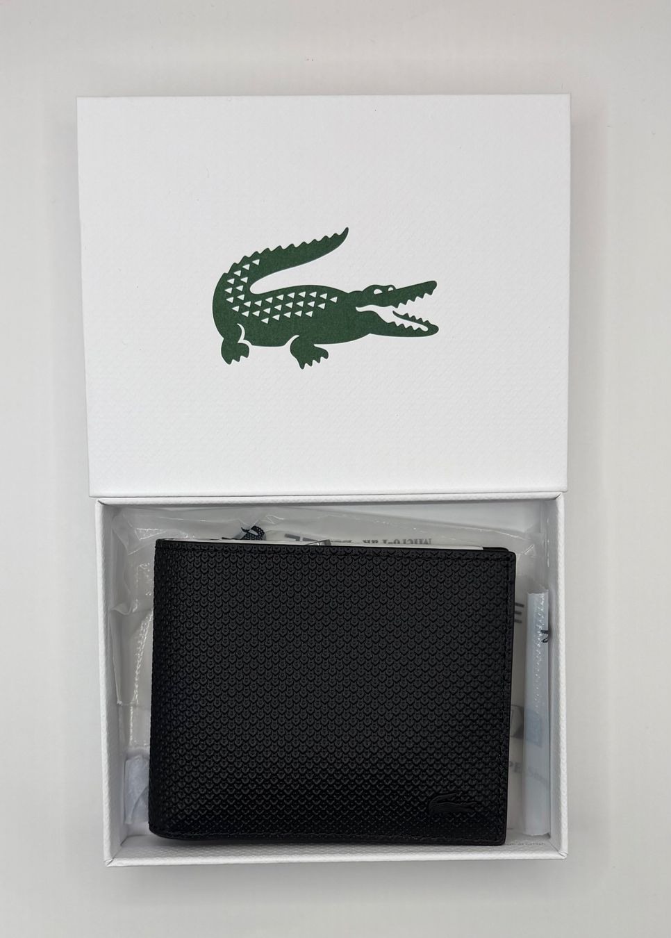 Lacoste Portafogli: Lacoste BILLFOLD ZIP CASE - Geldbörse - noir – Nuovo e nell'imballaggio originale da Oberaach venduto da Dandy2021 2