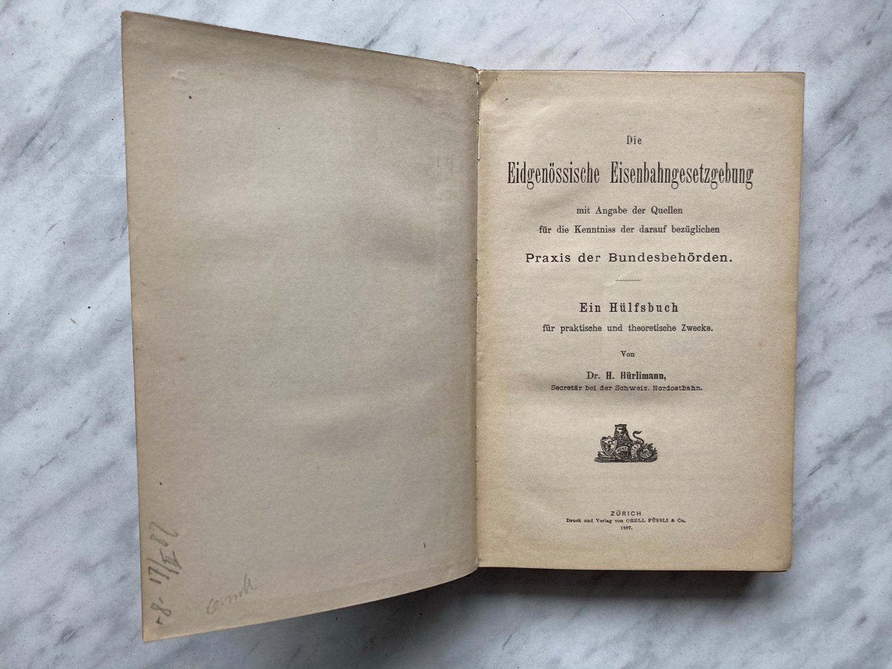 Libri: Die Eisenbahn Gesetzgebung des Bundes – Usato da Mirchel venduto da buecher_wurm 2
