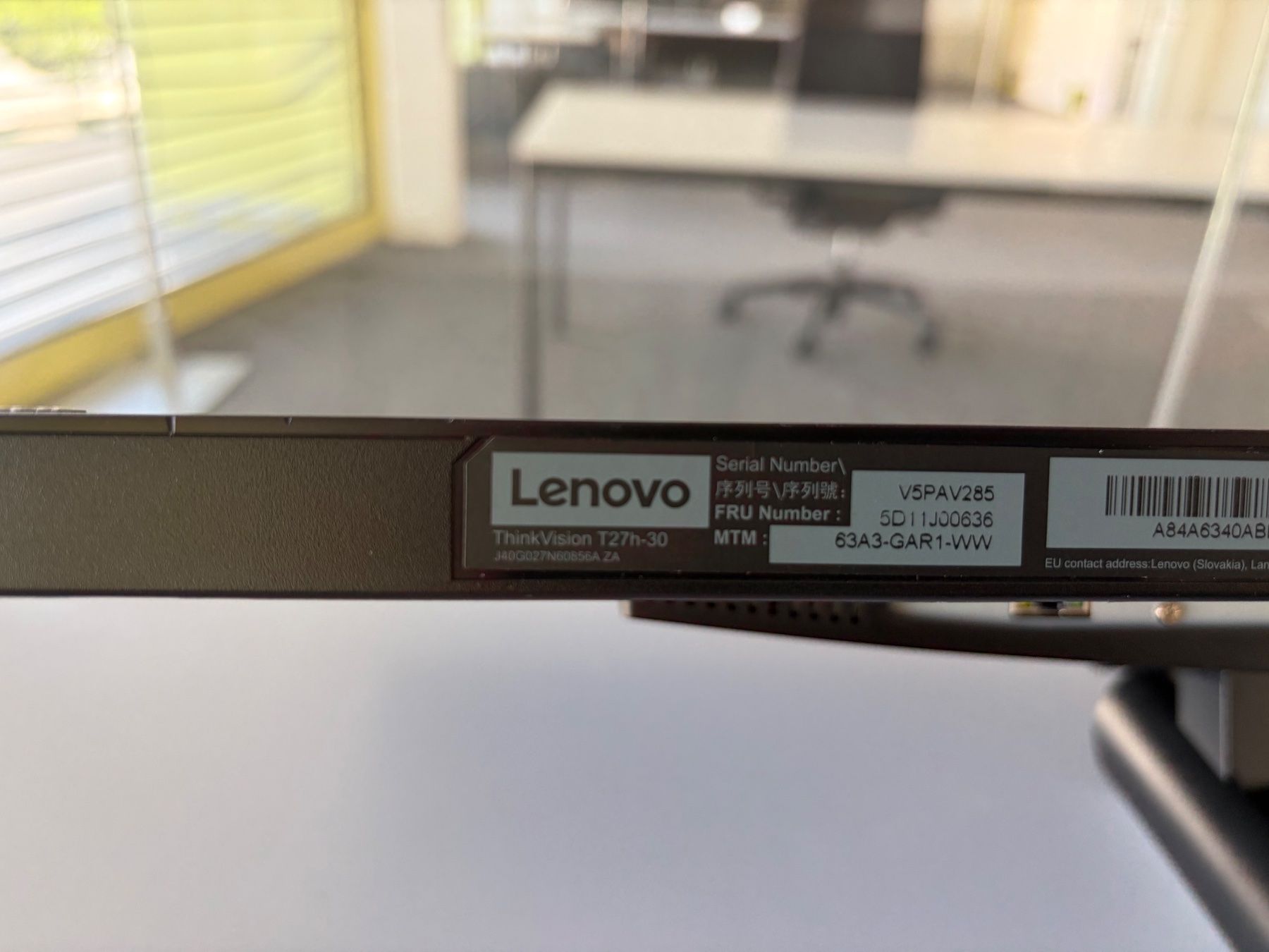 Lenovo Monitor: Lenovo ThinkVision T27h-30 Display – Usato da Mörschwil venduto da ottoman7 7