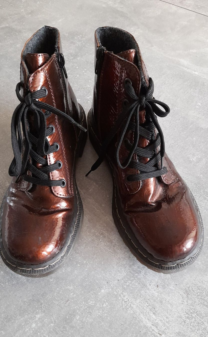 Rieker Scarpe da donna: Schöne Glänzige Rieker Boots – Usato da Schaffhausen venduto da col_t6cz