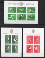 San Marino Blocksatz 5-7 Olympische Spiele Rom ** 27.8.1960
