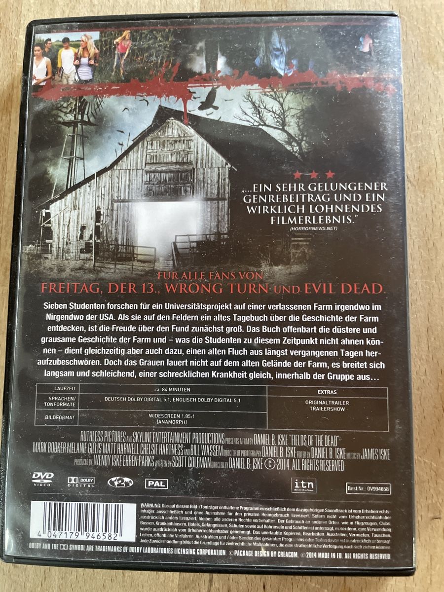 Alle DVDs: DVD field of the dead – Gebraucht aus Dettighofen (Lengwil) von Dolol 1