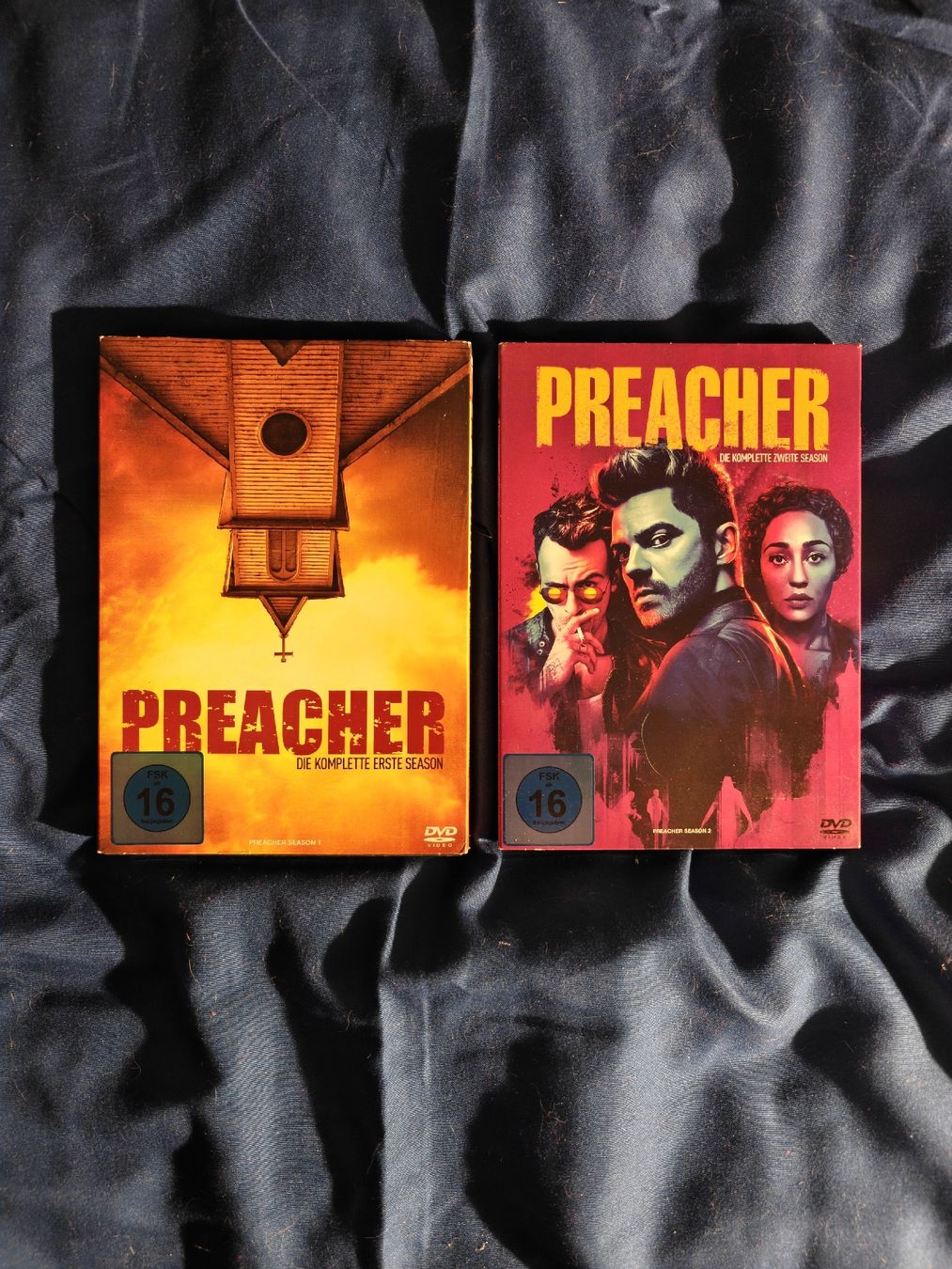 Tutti i DVDs: Preacher Staffel 1+2 deutsch DVD – Nuovo (secondo la descrizione) da Schwerzenbach venduto da Salamon33