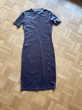 Robe en velours gris taille S