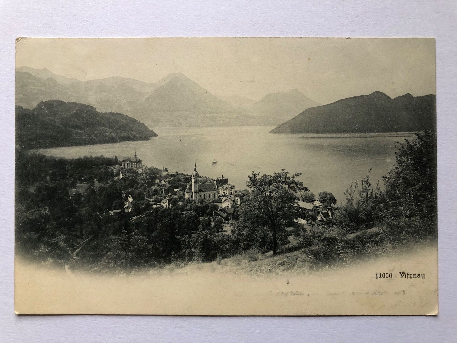 Ansichtskarten: Vitznau - gelaufen 1906 – Gebraucht aus Bassersdorf von F-104fan