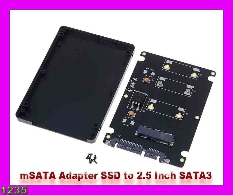 MSATA Zu SATA Adapter - Converter Für SSD Festplatten