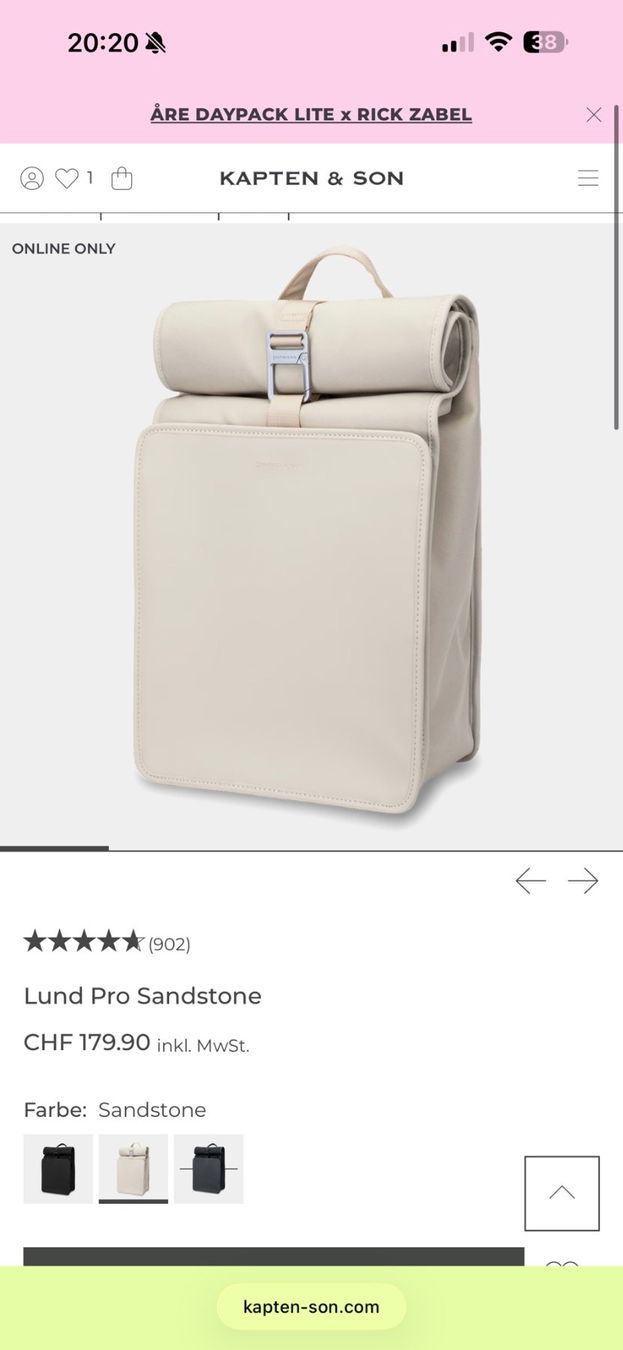 Zaini: Originale Kapten & son Tasche // NP 179.90.- – Usato da Dietikon venduto da bilalgs 3