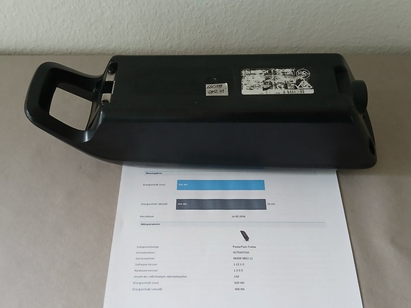 Bosch Batterie: Powerpack 500 Akku - 498Wh 99.6% mit Bosch Messbericht – Usato da Winterthur venduto da .-thx-. 8