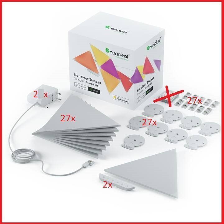 NANOLEAF LED Shapes Triangles (3x Starter SET) (27-Shapes) (Gebraucht ...