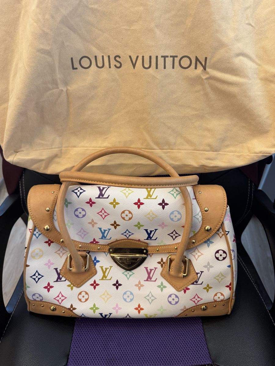 Louis Vuitton Borse da donna: Louis Vuitton White Multicolor Handbag - Preloved Bag! – Usato da Zürich venduto da Bybyana