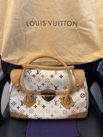 Louis Vuitton White Multicolor Handbag - Preloved Bag!