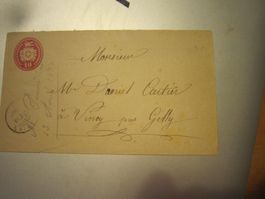 S2 Antiker Brief Stempel Onins Ak Stempel Gilly 1878