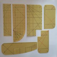 Set aus 6 stabilen Bügellinealen / nur 8.- pro Stück NEUWARE