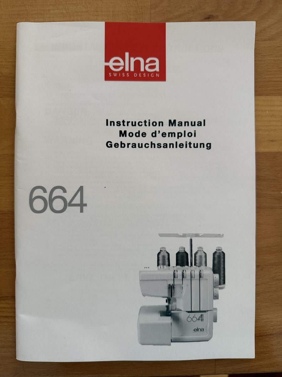 Elna Machines à coudre: Overlockmaschine Elna 664 mit Anleitung – D'occasion à Gattikon par Anita-E 2