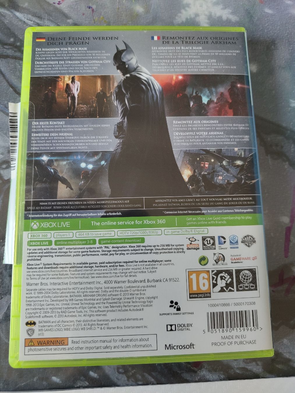 Giochi: Jeu Xbox 360 Batman Arkham Origins complet – Usato da Court venduto da Chronoss 5
