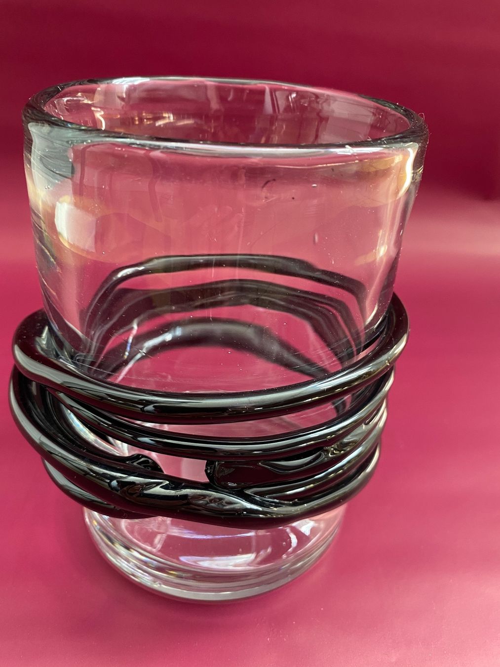 Vasi & Recipienti: Vintage Vase mit schwarzer Applikation – Usato da Bern venduto da schnupka 2