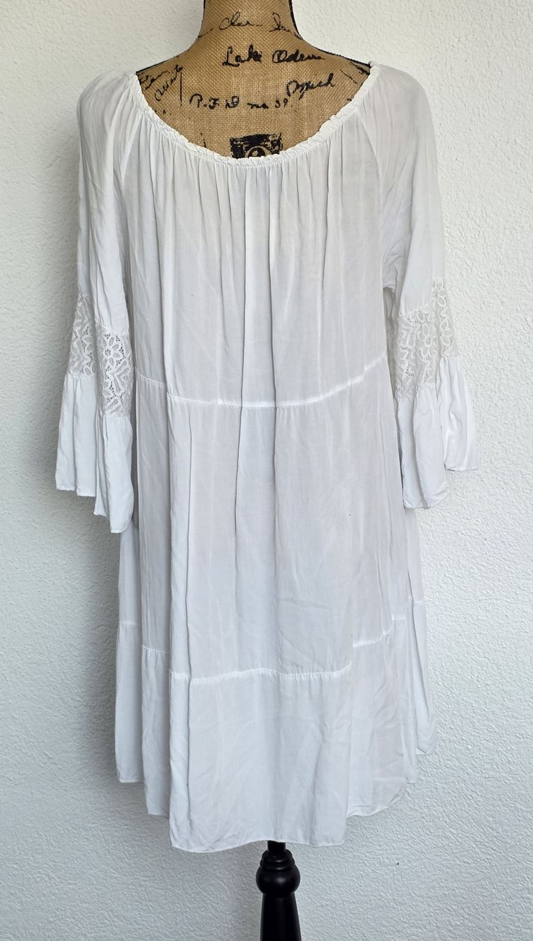 Robes: Weisses Sommerkleid mit Spitze - Grösse M – D'occasion à Rheinsulz par Gilea 4