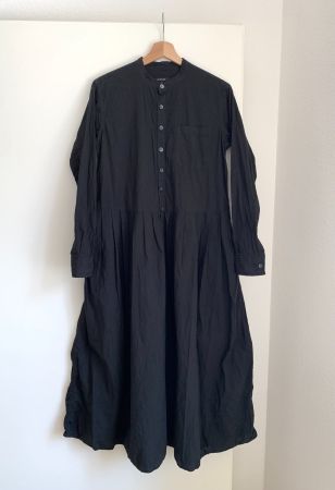 Pas de Calais black 'typewriter' cotton dress