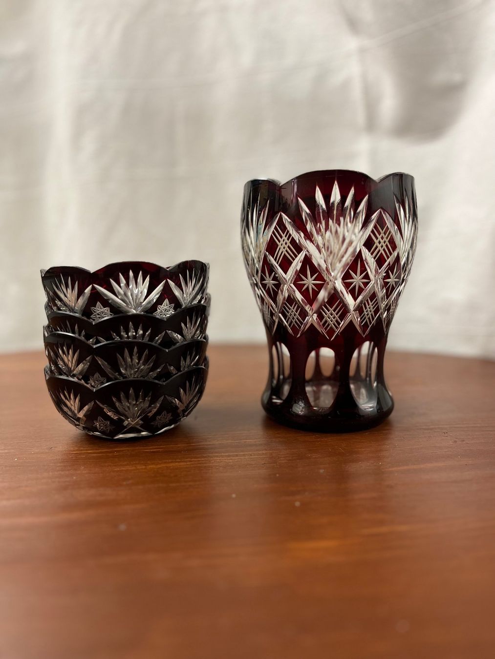 Vasen & Gefässe: Bleikristall Vase + 4 Schalen – Gebraucht aus Lenz von Klimbim7083 2