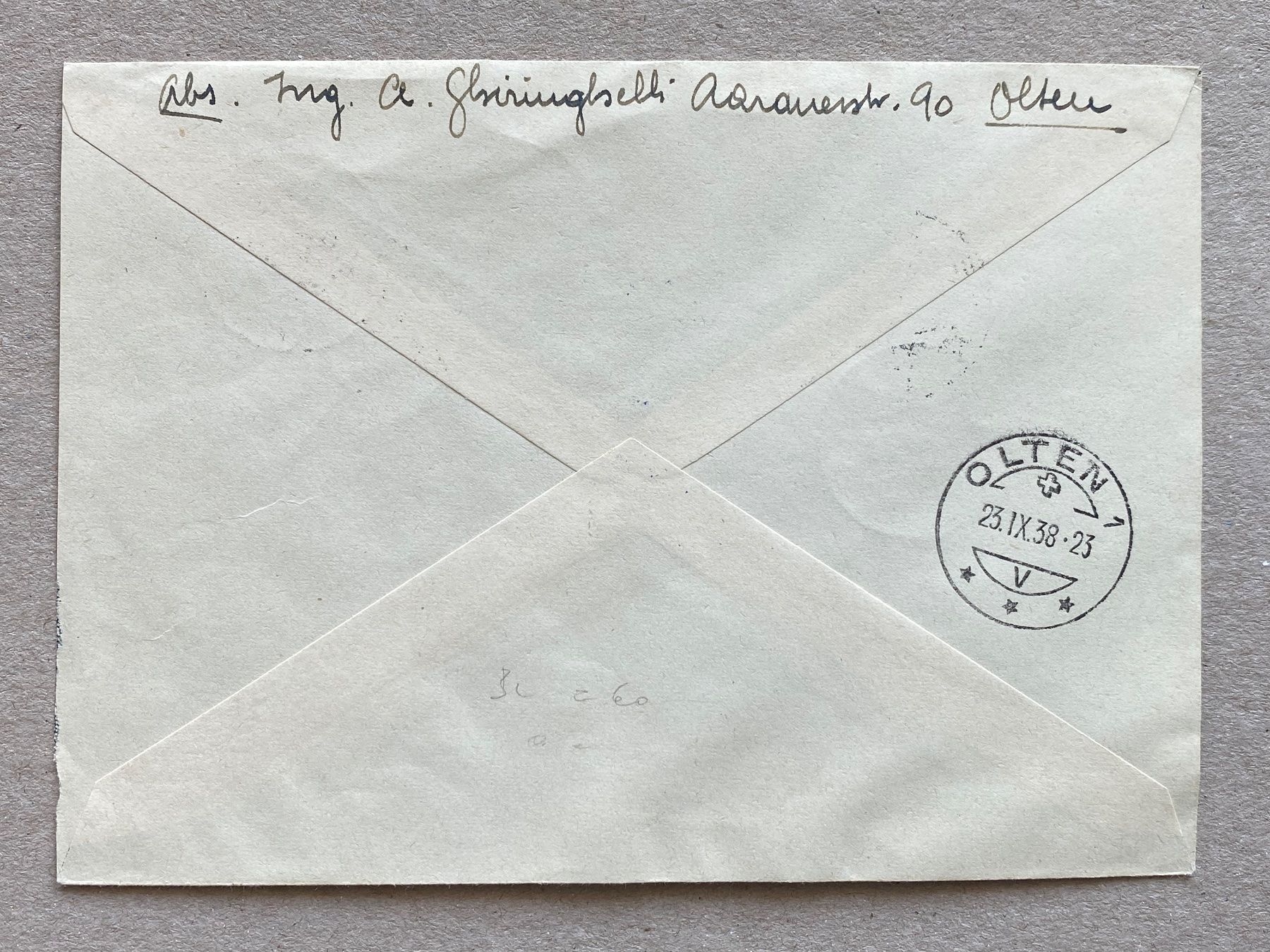 Tutti i francobolli: W11, Brief, Olten – Usato da Aarau venduto da hilde47 1