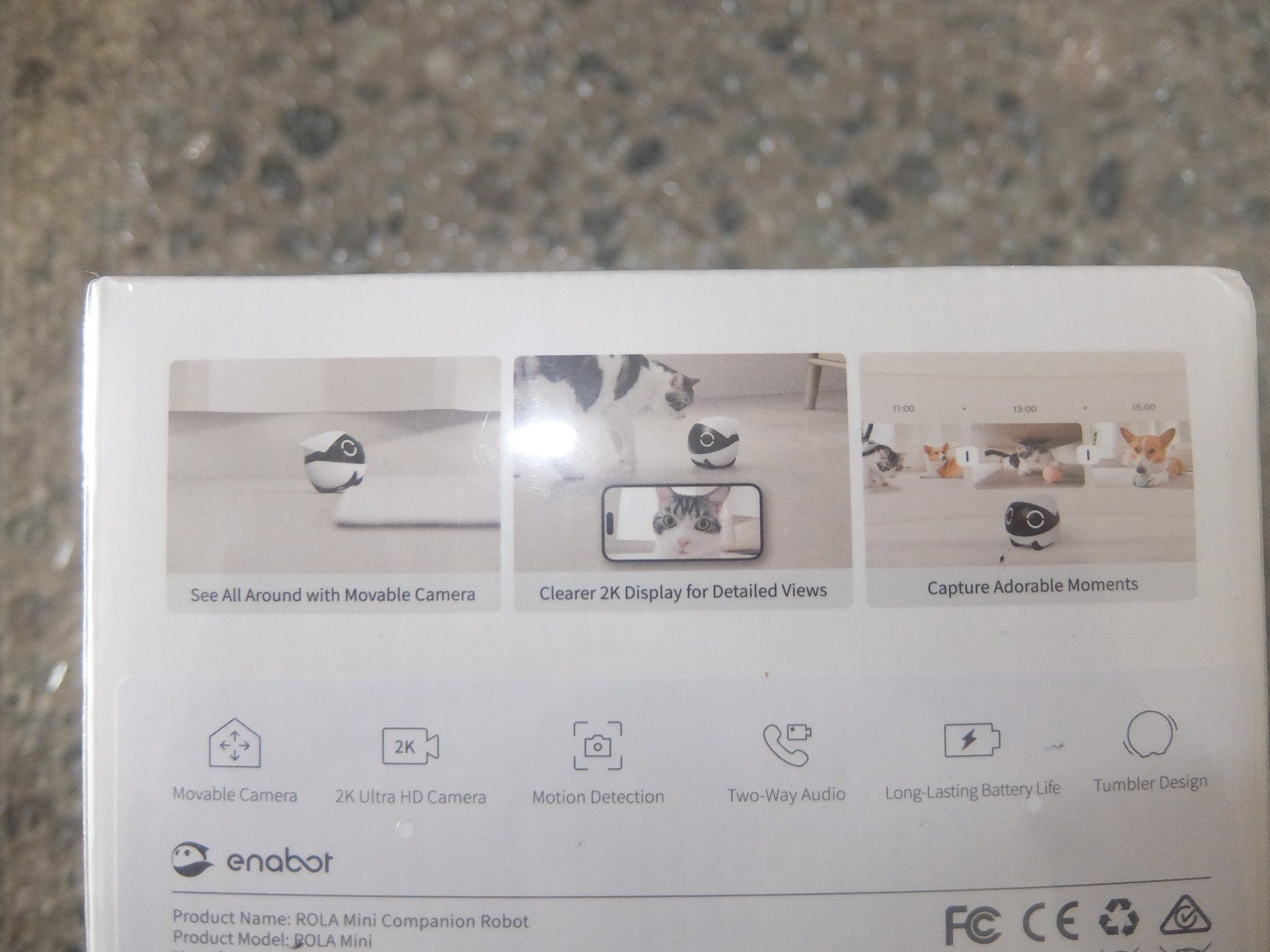 Videocamere: Enabot Rola Mini Companion Robot  camera – Nuovo e nell'imballaggio originale da Basel venduto da Elektronik_Markt 3
