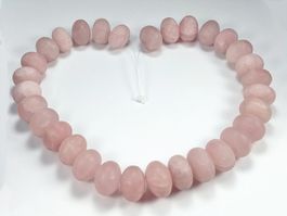 Rosenquarz Strang matt 20 x 14mm, 41cm Stranglänge