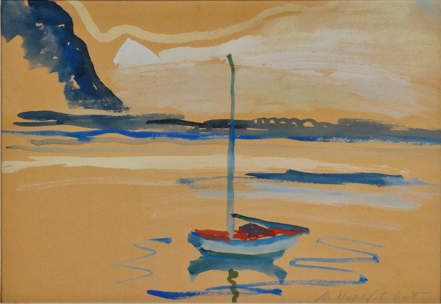 Dipinti: Segelboot, Aquarell, signiert – Usato da Hagenbuch ZH venduto da Consus