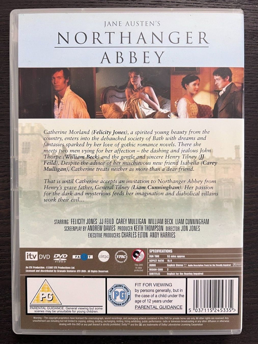Tutti i DVDs: Northanger Abbey ( Englisch ) – Usato da Zürich venduto da FilmFreunde 1