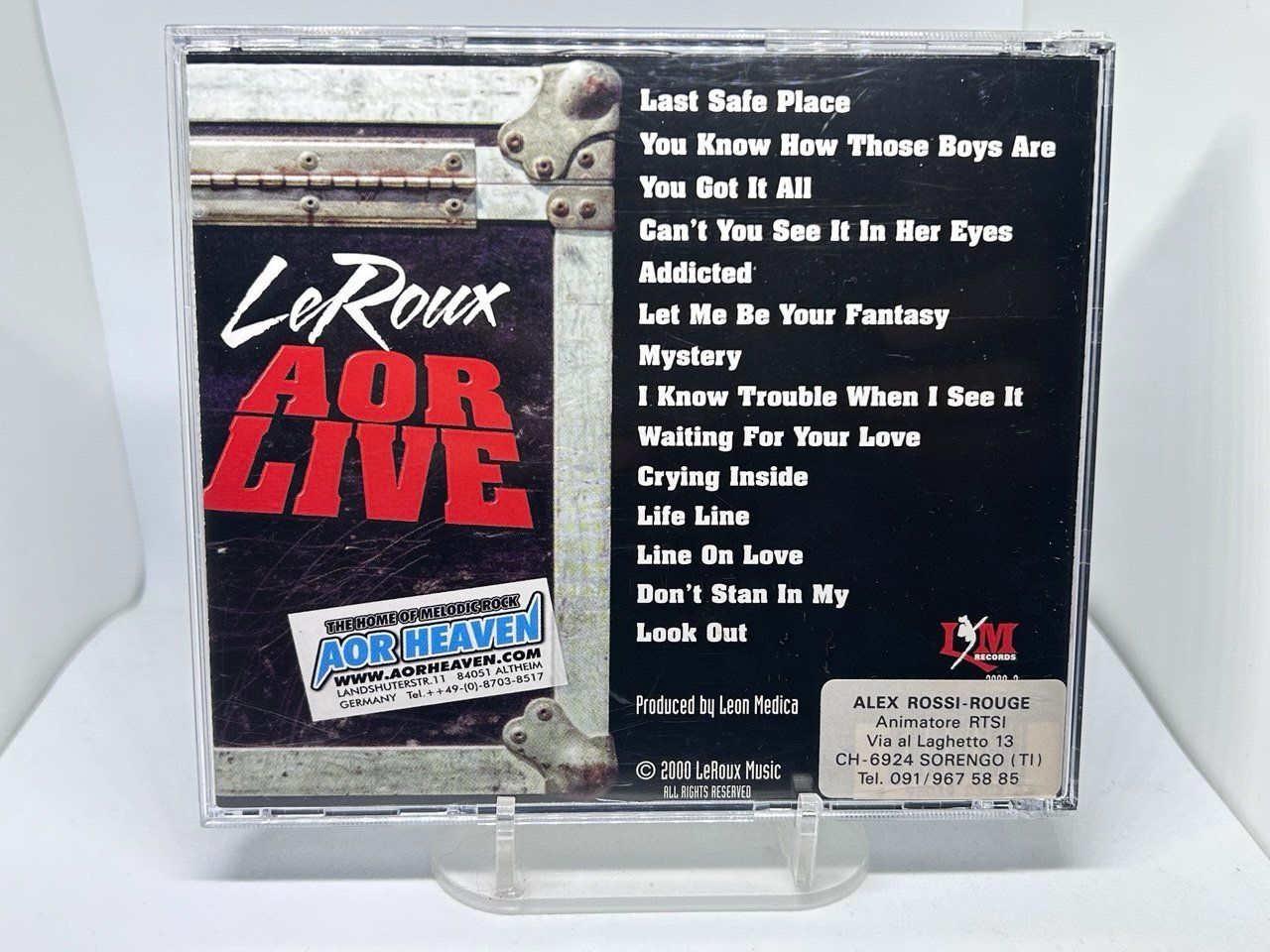 CD: LeRoux – AOR Live (2000) – Usato da Giubiasco venduto da LorisVale 2