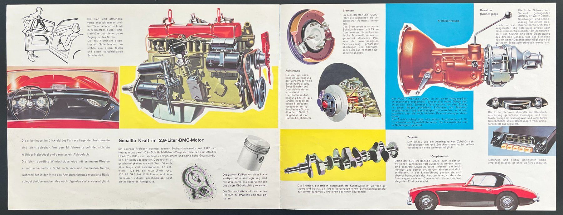 Austin Documenti: Austin Healey 3000 Prospekt – Usato da Thun venduto da Cravatte 1
