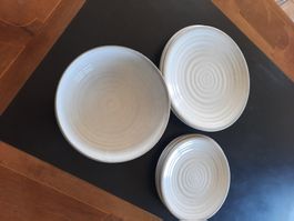 12tlg. Camping - Geschirr Set MOVERA "Stone" Beige – Melamin