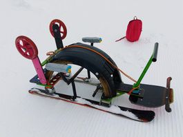 Gratis! Erfinder Rodel Schlitten schmal - Kinder Erwachsene