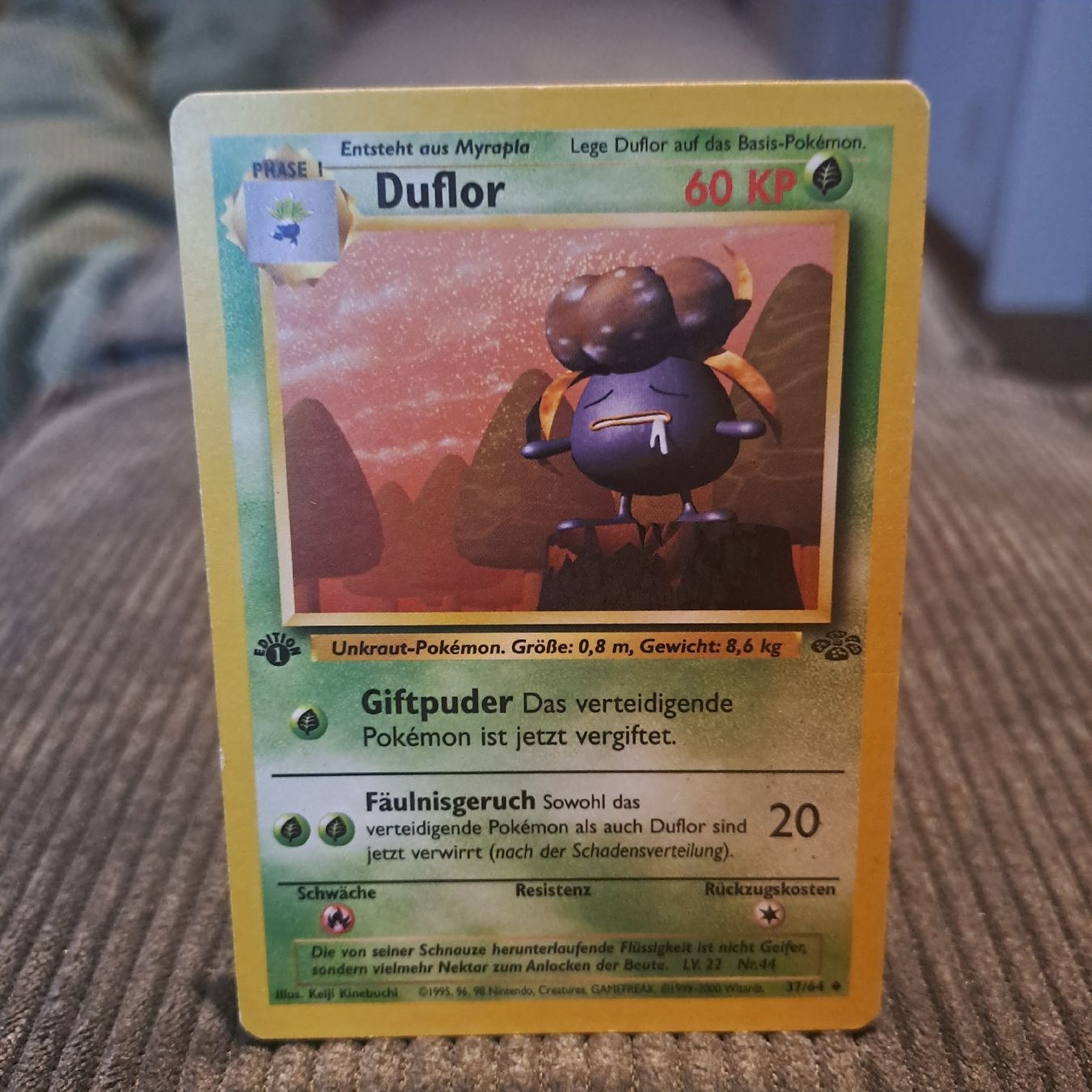Pokémon Sammelbilder & Trading cards: Duflor, 1. Edition, Jungle Set 37/64 – Gebraucht aus Düdingen von Ruge91