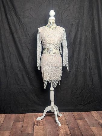 Zweiteiler Spitze bauchfrei  Gr. 3436, Sommeroutfit