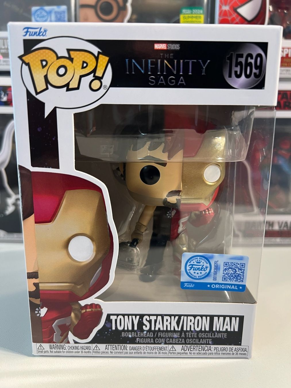 Funko Statuette: Funko POP! Marvel Split Tony Stark / Iron Man Edit. Limitée – Nuovo e nell'imballaggio originale da Le Mouret venduto da perfectbijou