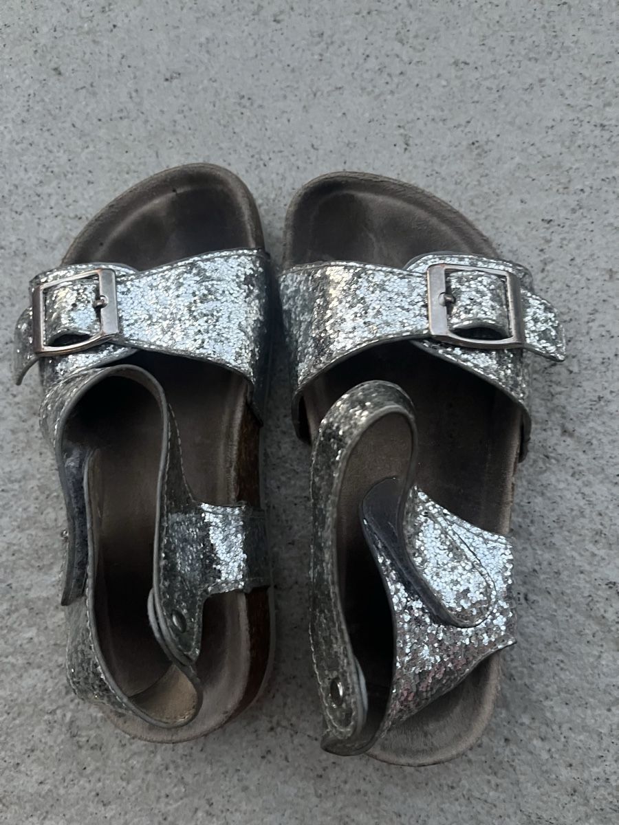 Schuhe für Jungen: Sandaletten Glitzer Silber Kinder – Gebraucht aus Zürich von Rusdi 4