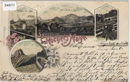 Souvenir des Rochers de Naye - Litho 1904
