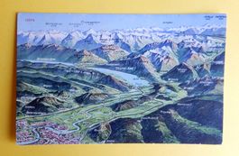Ansichtskarte Berner Alpen Panorama, Thunerund brienzersee